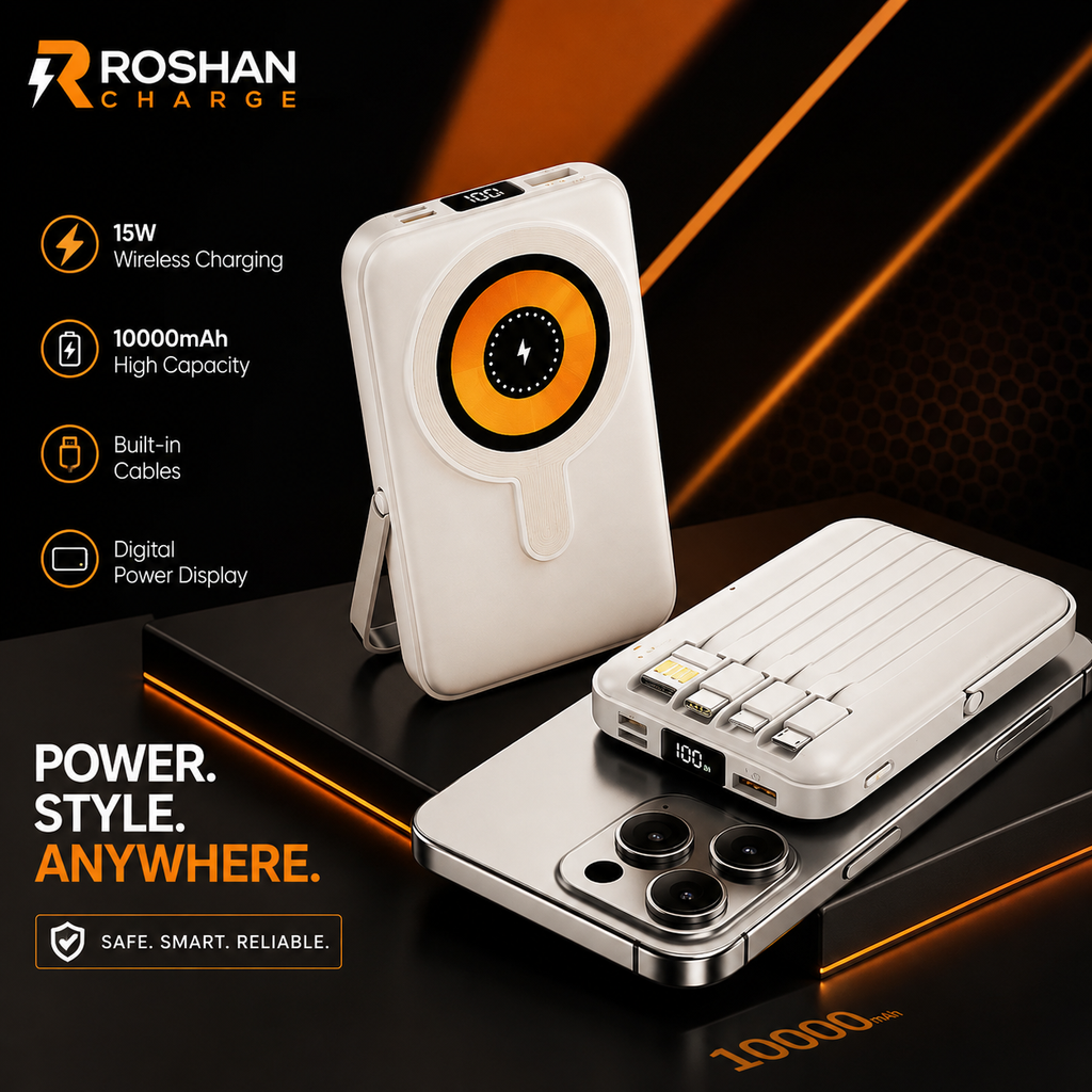10000 mAh High-Speed Power Bank — Reliable Power for Phones & Tablets