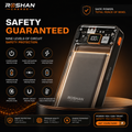 10000Mah Power Bank Slim Portable Charger Pd 22.5W Fast Charging 5V 3A Usb-C Output Battery Pack With Emergency Lighting Compatible Android Phones And Most Electronic Devices