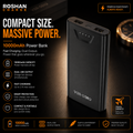 VEN-DENS 10000mAh Portable Power Bank with Charging Cable – Compact Fast Charging Battery Backup